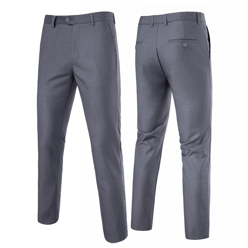 Dress Pant Flat Front - Quality Mens Slim Fit Golf Dress