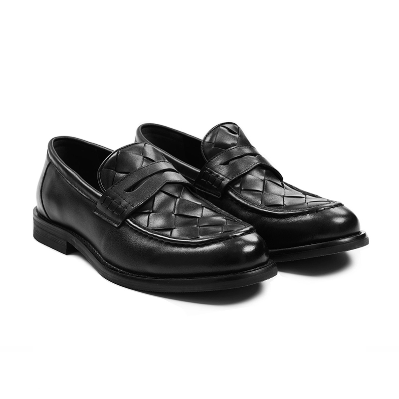 Formal Men Daily Wear Shoes - Hand woven top layer cowhide loafers