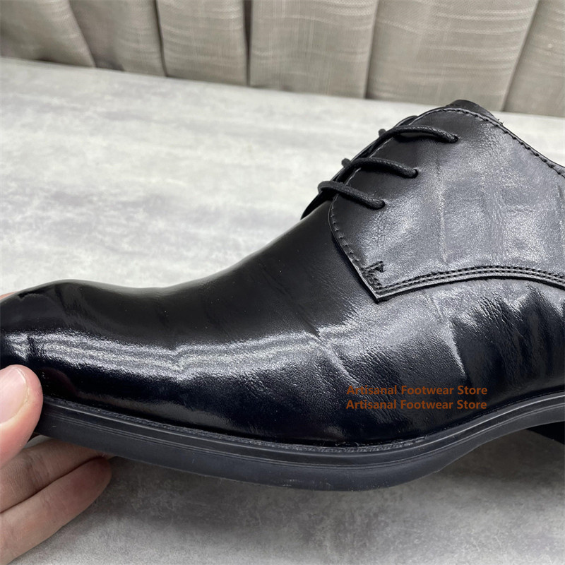 Men's Black Leather Oxford Sho - đánh giá và giá Formal Men Daily Wear Shoes