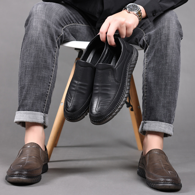 Leather shoes Men's casual sho - đánh giá và giá Formal Upper Wear Men