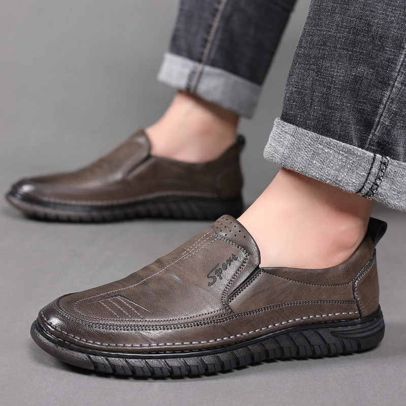 Leather shoes Men's casual sho - đánh giá và giá Formal Upper Wear Men