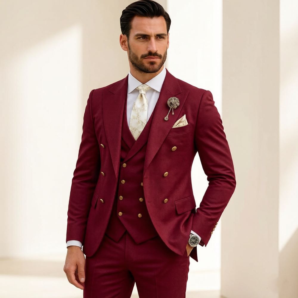 Men Ivory Wedding Suit Slim Fi - đánh giá và giá Men Formal Wear Modern