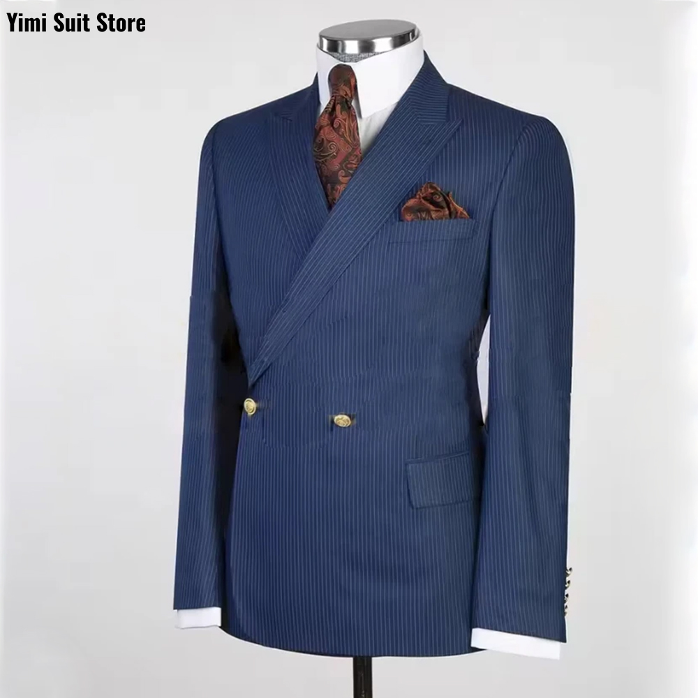 Pinstripe Men Suits 2 Pieces O - đánh giá và giá Men Formal Wear Modern