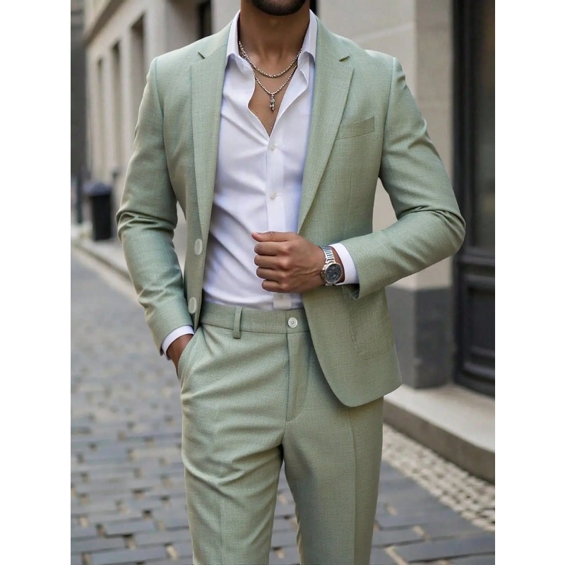 Business Men's Solid Color Sui - đánh giá và giá Men'S Formal Dinner Wear