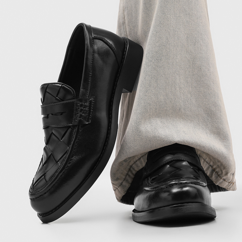 Men handmade woven penny loafe - đánh giá và giá Formal Men Daily Wear Shoes