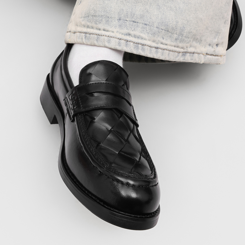 Men handmade woven penny loafe - đánh giá và giá Formal Men Daily Wear Shoes