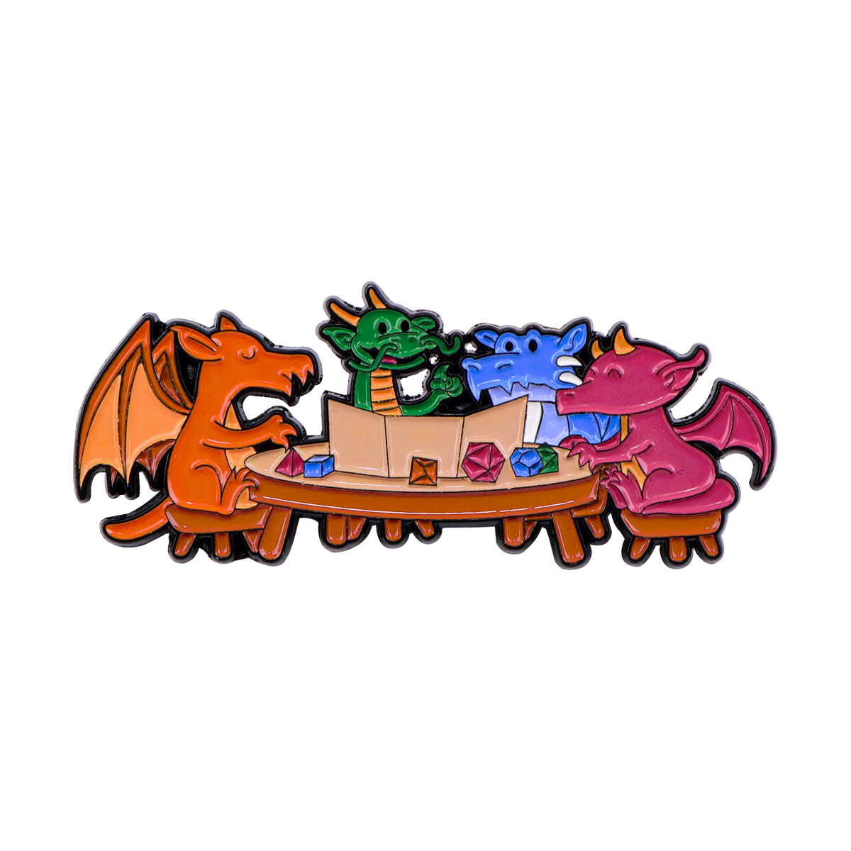Game Dice Enamel Pin Dragon Ba - đánh giá và giá Tuxedo Lapel Pin