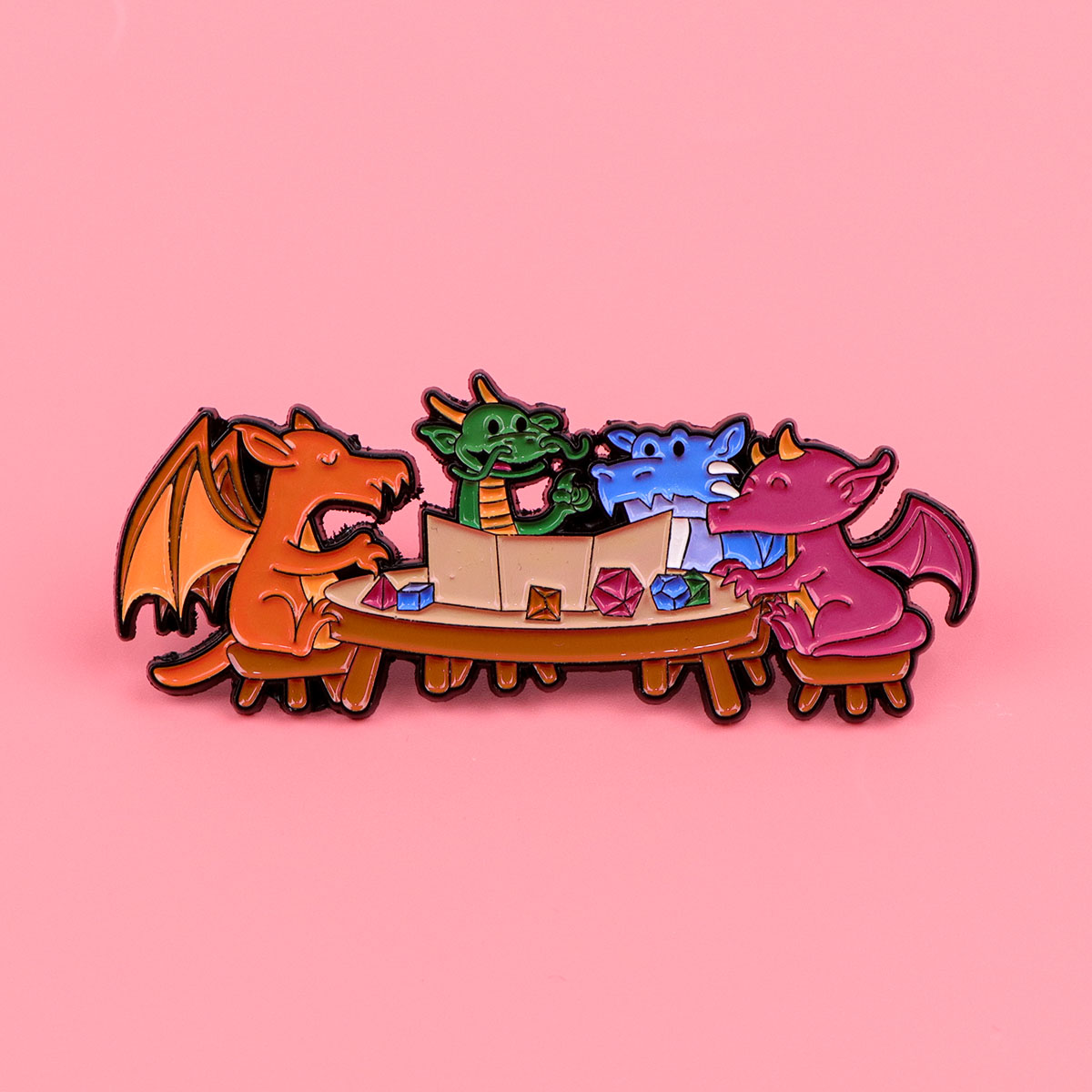 Game Dice Enamel Pin Dragon Ba - đánh giá và giá Tuxedo Lapel Pin