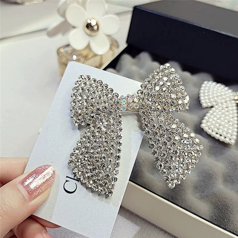 Đá Ngọc Trai Nơ Kẹp Tóc Barret - đánh giá và giá Tie Bar Clip