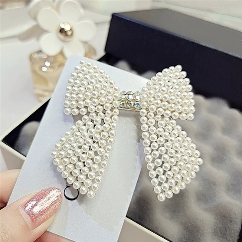 Đá Ngọc Trai Nơ Kẹp Tóc Barret - đánh giá và giá Tie Bar Clip