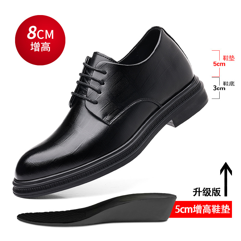 Mens Black Textured Leather Po - đánh giá và giá Formal Men Daily Wear Shoes