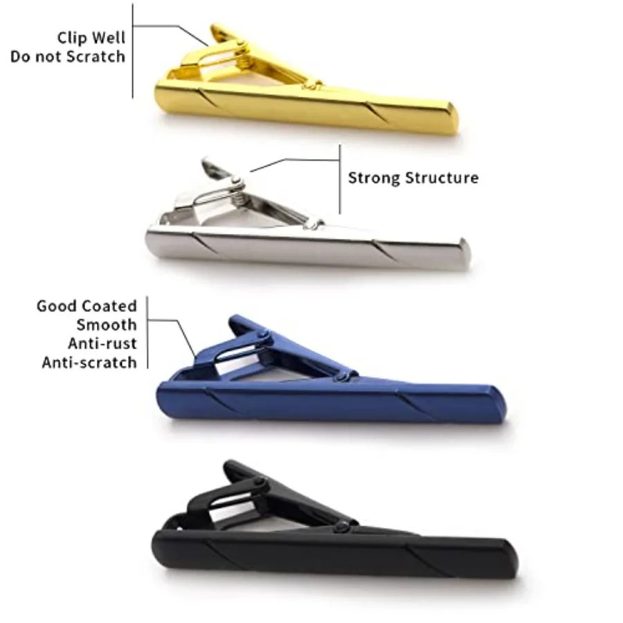 4Pcs Tie Clips For Men Tie Bar - đánh giá và giá Tie Bar Clip