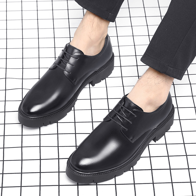 Mens Black Leather Lace Up Dre - đánh giá và giá Formal Men Daily Wear Shoes