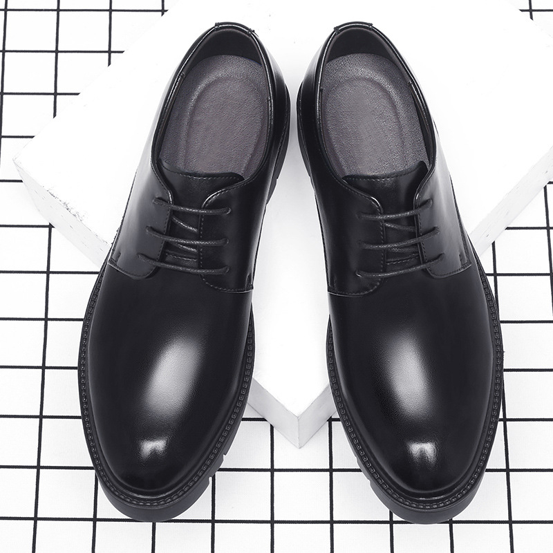 Mens Black Leather Lace Up Dre - đánh giá và giá Formal Men Daily Wear Shoes