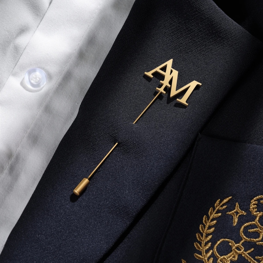 Custom Initials Brooch Men Sta - đánh giá và giá Tuxedo Lapel Pin