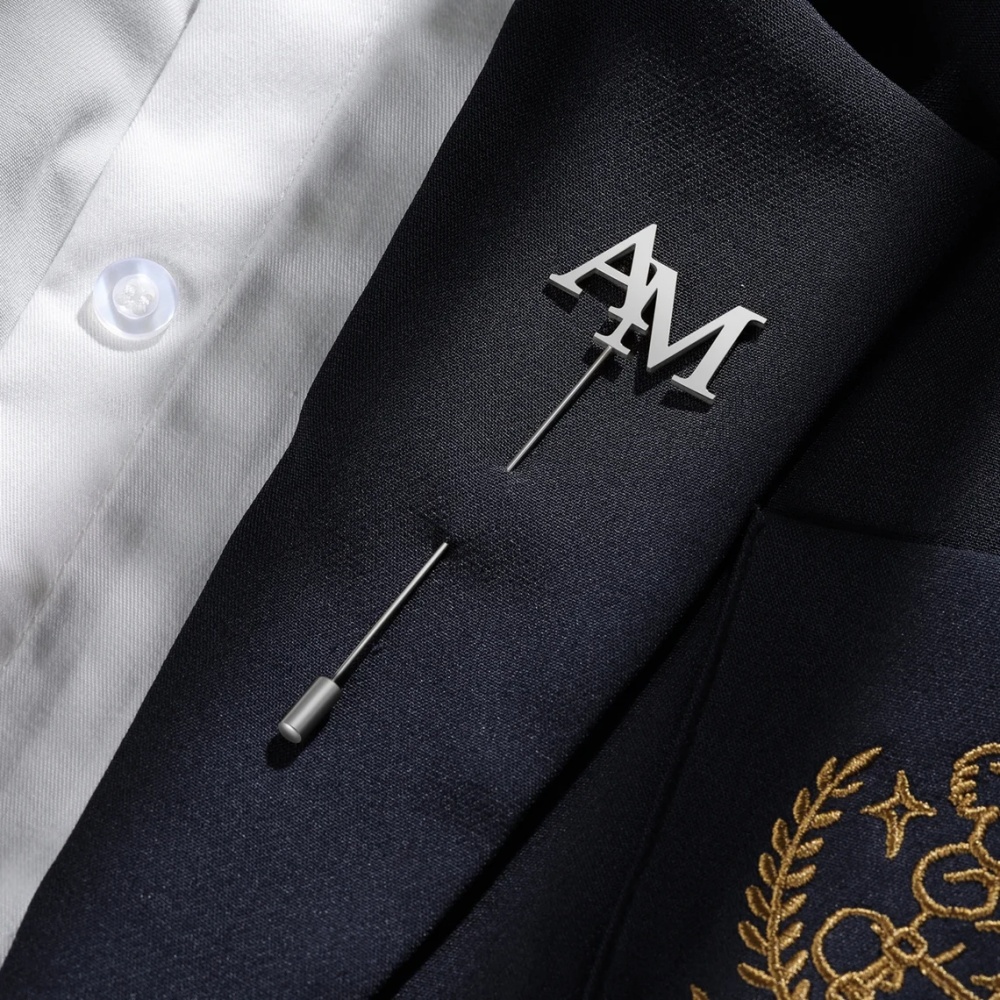 Custom Initials Brooch Men Sta - đánh giá và giá Tuxedo Lapel Pin