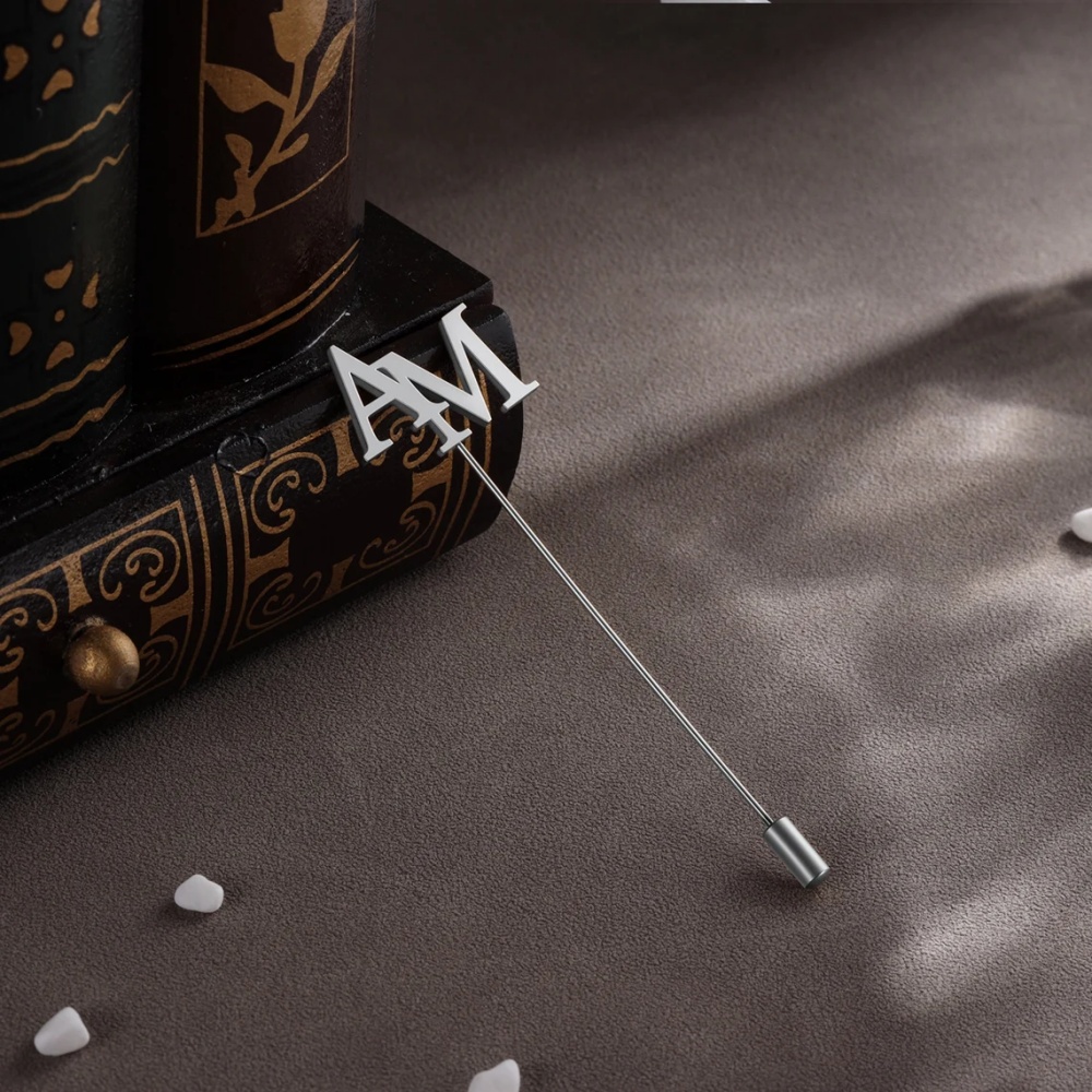 Custom Initials Brooch Men Sta - đánh giá và giá Tuxedo Lapel Pin