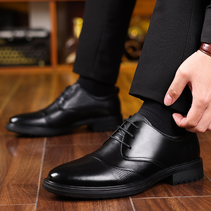 Mens Black Genuine Leather Tex - đánh giá và giá Formal Men Daily Wear Shoes