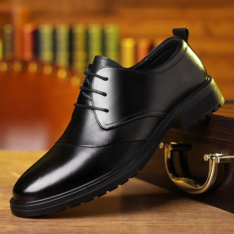 Mens Black Genuine Leather Tex - đánh giá và giá Formal Men Daily Wear Shoes
