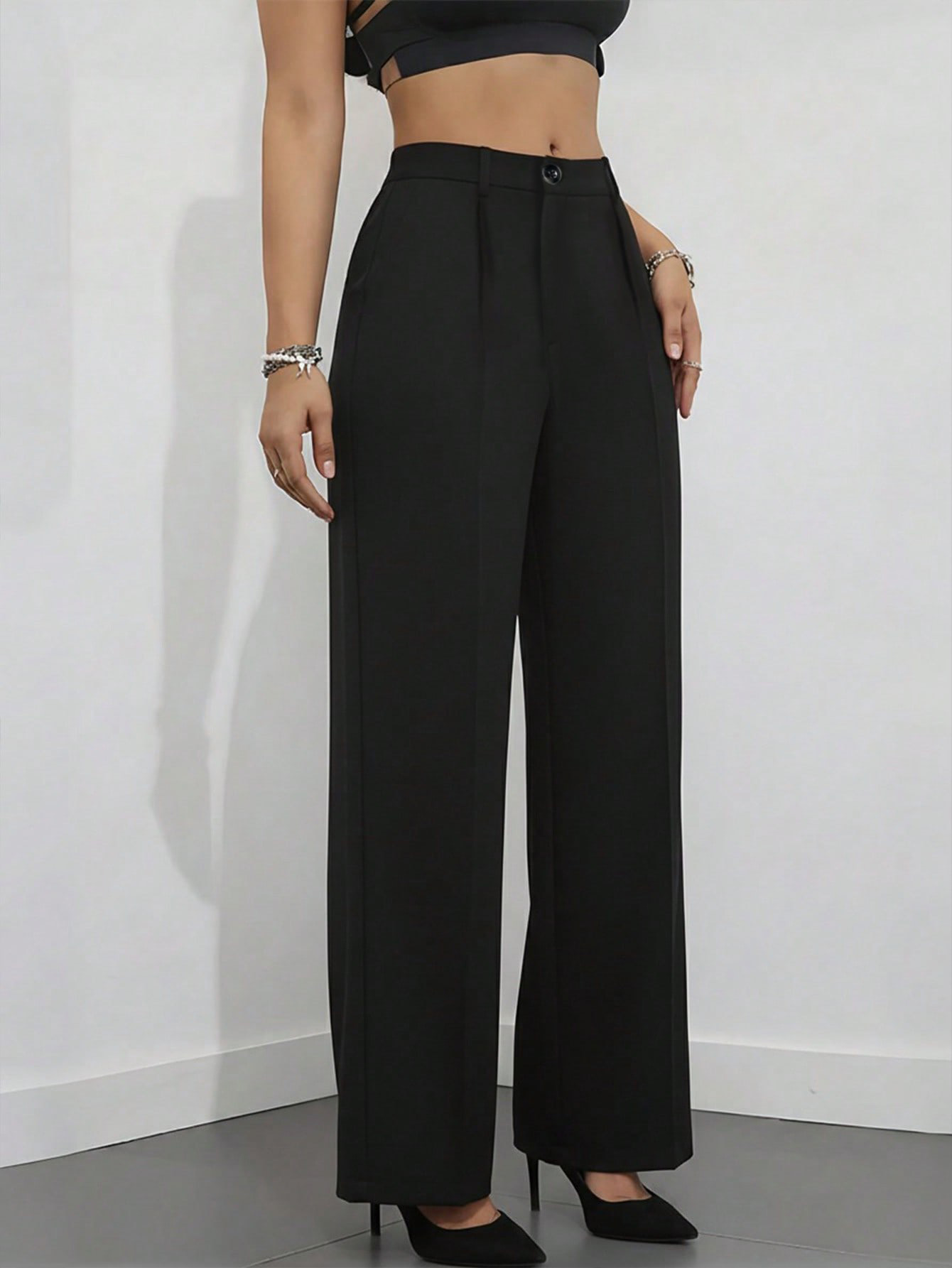 Women's High Waisted Wide Leg  - đánh giá và giá Dress Pant Flat Front