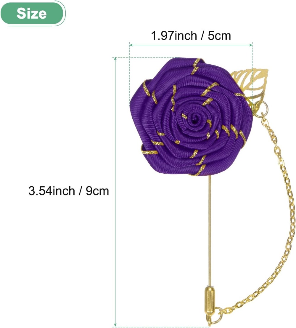 Rose Brooch Pin Cloth Rose Flo - đánh giá và giá Tuxedo Lapel Pin
