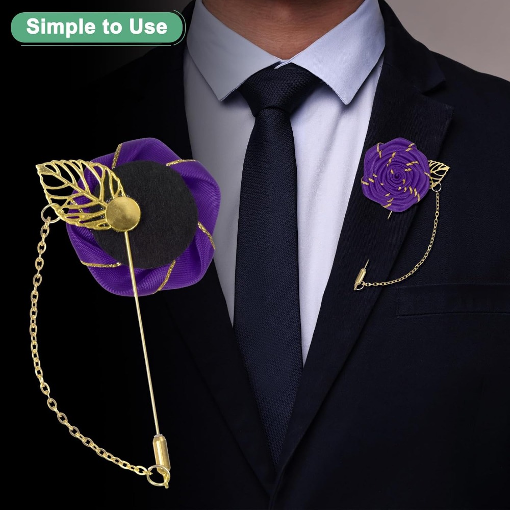 Rose Brooch Pin Cloth Rose Flo - đánh giá và giá Tuxedo Lapel Pin