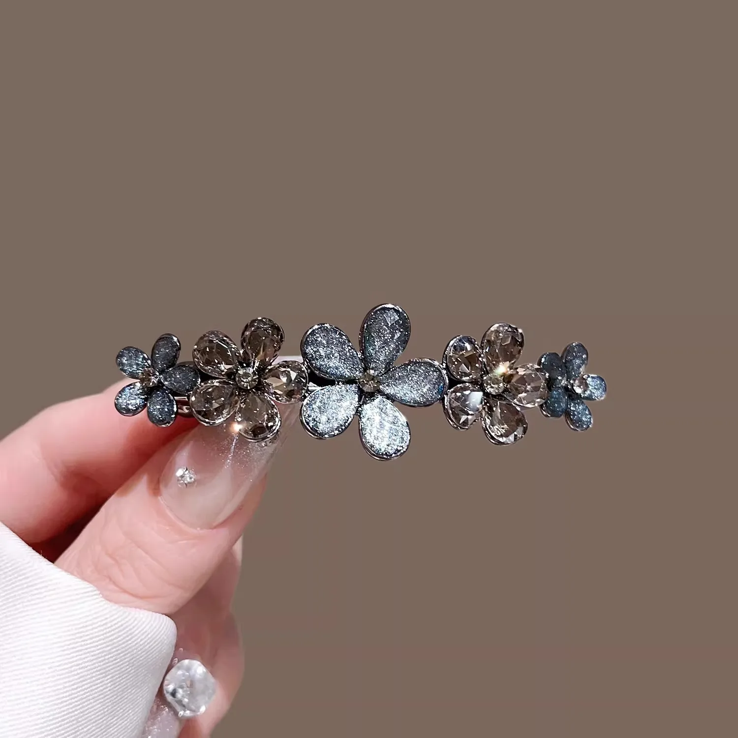 Elegant Crystal Flower Hairpin - đánh giá và giá Tie Bar Clip