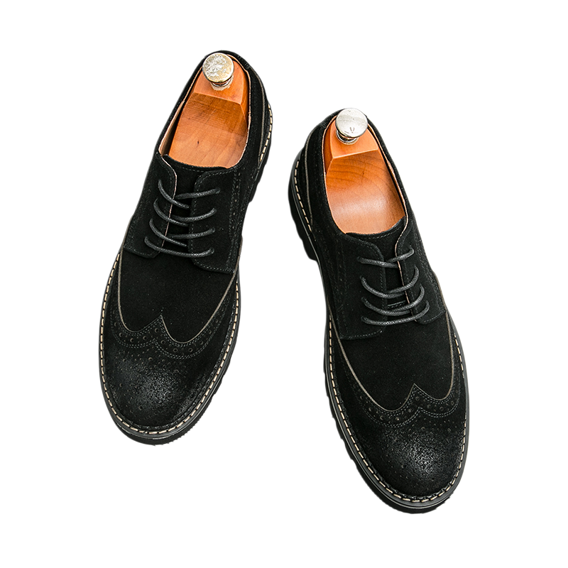 Men's Brown Suede Brogue Oxfor - đánh giá và giá Formal Men Daily Wear Shoes
