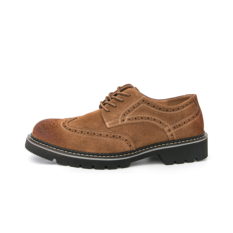 Men's Brown Suede Brogue Oxfor - đánh giá và giá Formal Men Daily Wear Shoes