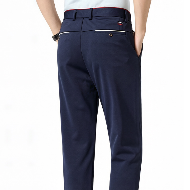 Men Trousers Summer Casual Gol - đánh giá và giá Dress Pant Flat Front